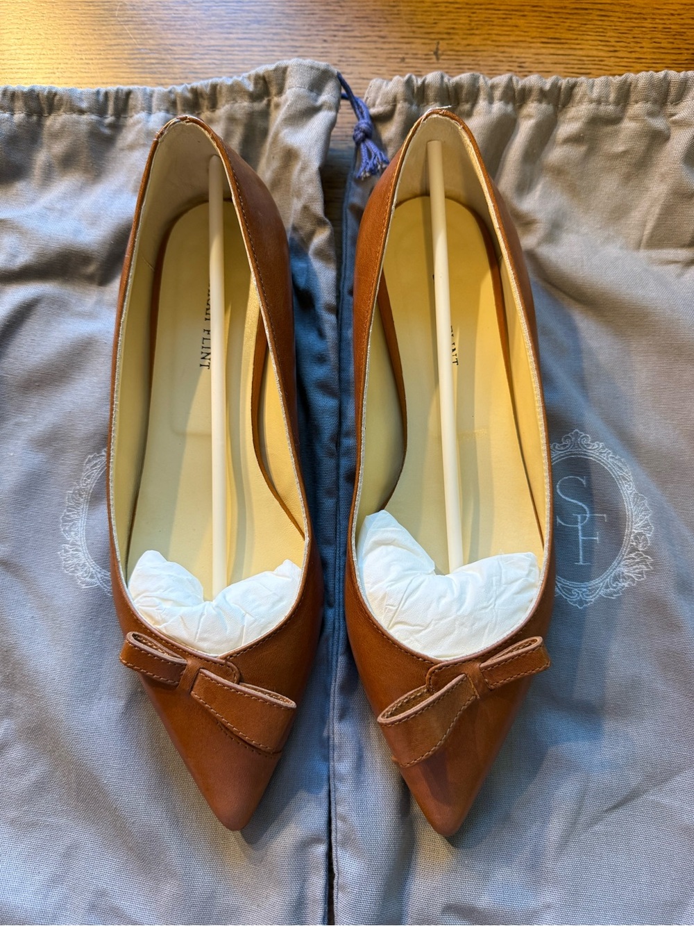 Sarah Flint Natalie in Saddle Vachetta Size 37 NIB